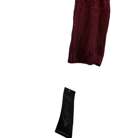 Baby Phat 𝘉𝘦𝘳𝘳𝘺 𝘉𝘶𝘳𝘴𝘵 Cropped Zip up knit Hoodie-Blush Pink - Picture 5 of 9